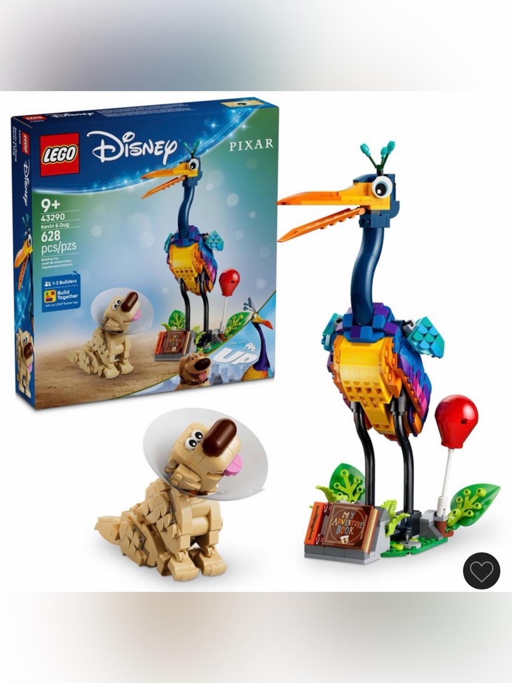 LEGO DISNEY AND PIXAR KEVIN & DUG, 9+
628 PCS, NWT